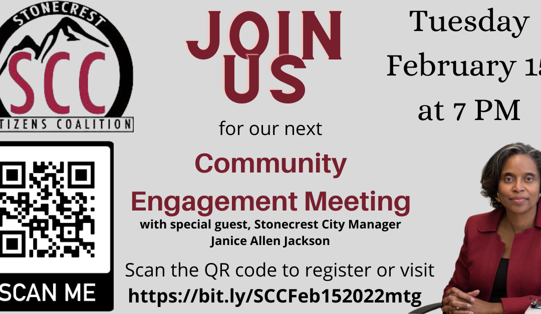 SCC Monthly Community Engagement Meeting – City Manager Janice Allen Jackson